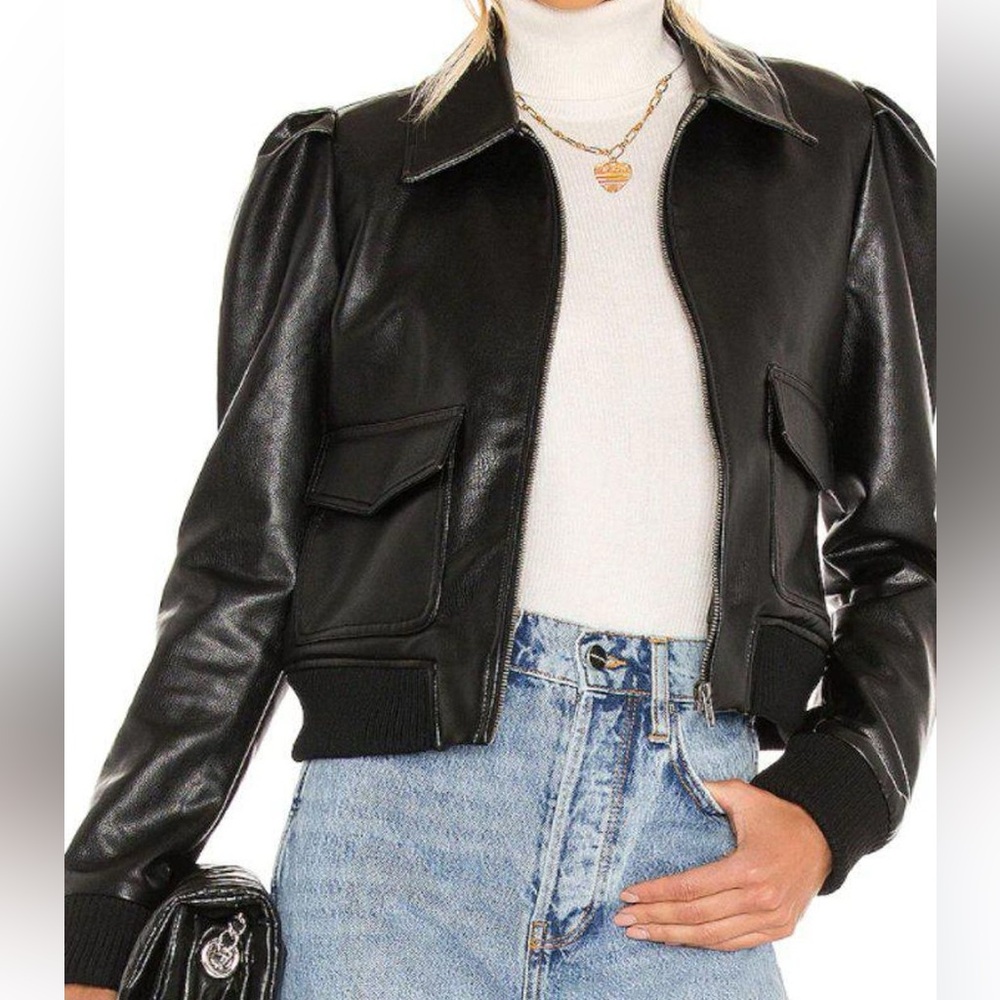 BB Dakota by Steve Madden Black Leather Jacket